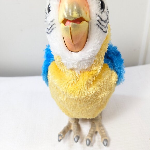Furreal Friends Newborn Baby Bird Macaw Parrot 2008 Blue Yellow Green WORKS - Picture 5 of 10